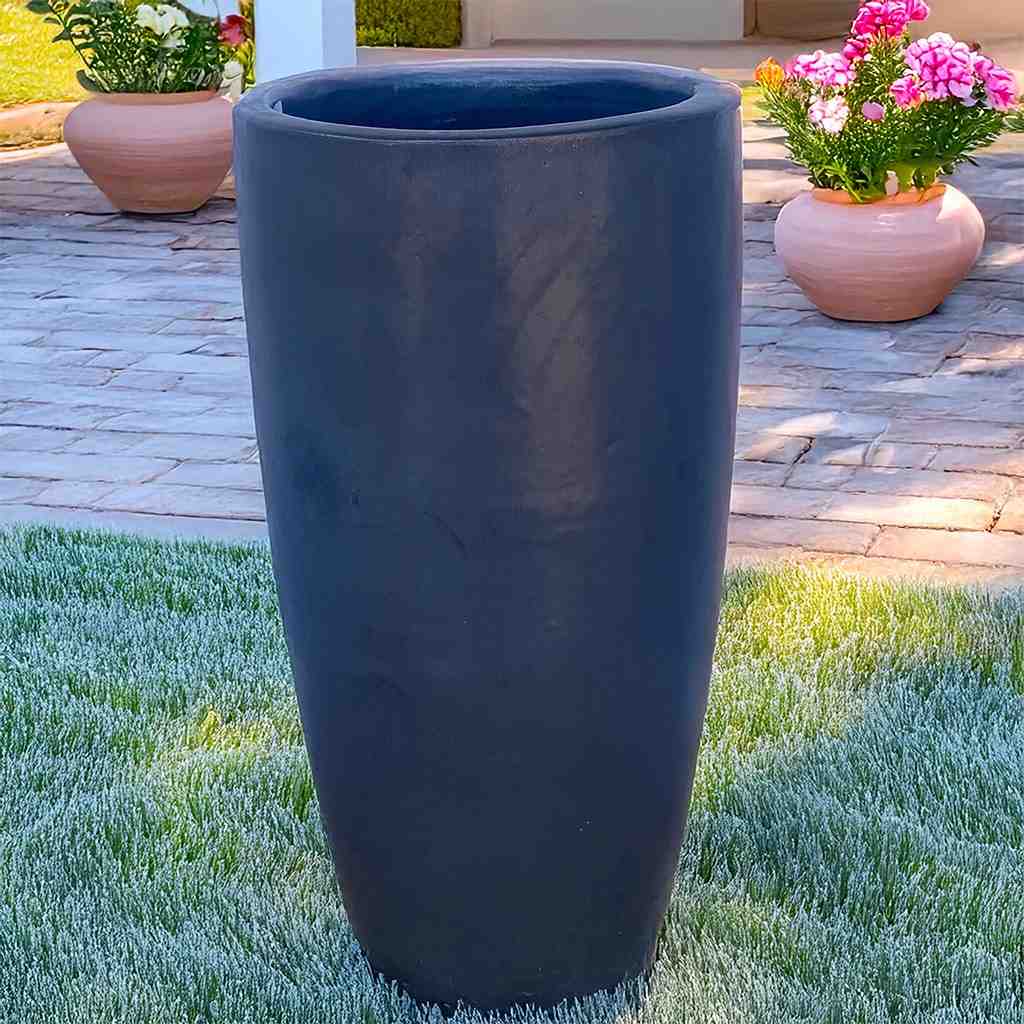 8464 Gradient Glaze Flared Tall Planter - Set of 2