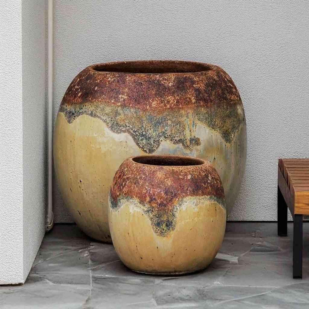 8564 Lustrous Globe Planter - Set of 2