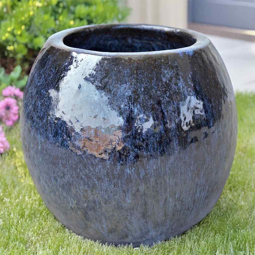 8564 Lustrous Globe Planter - Set of 2