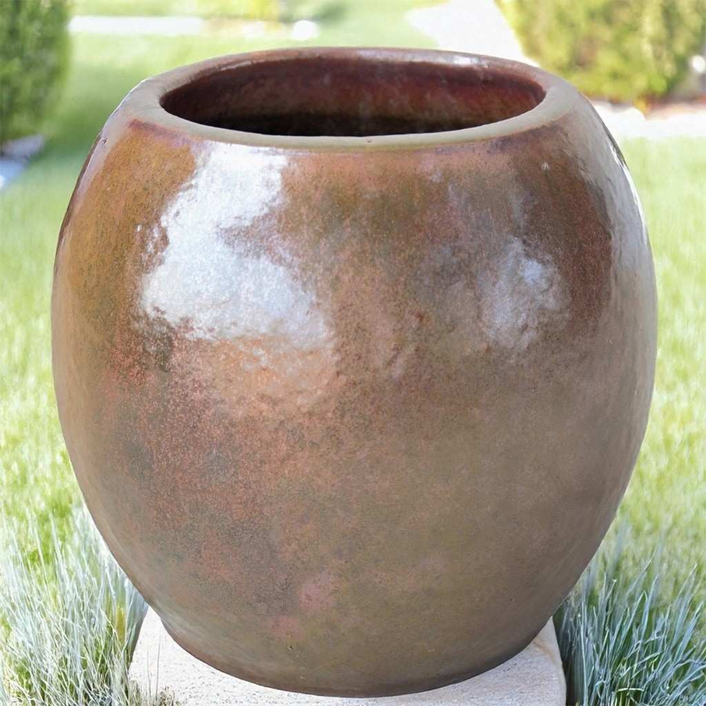 8564 Lustrous Globe Planter - Set of 2