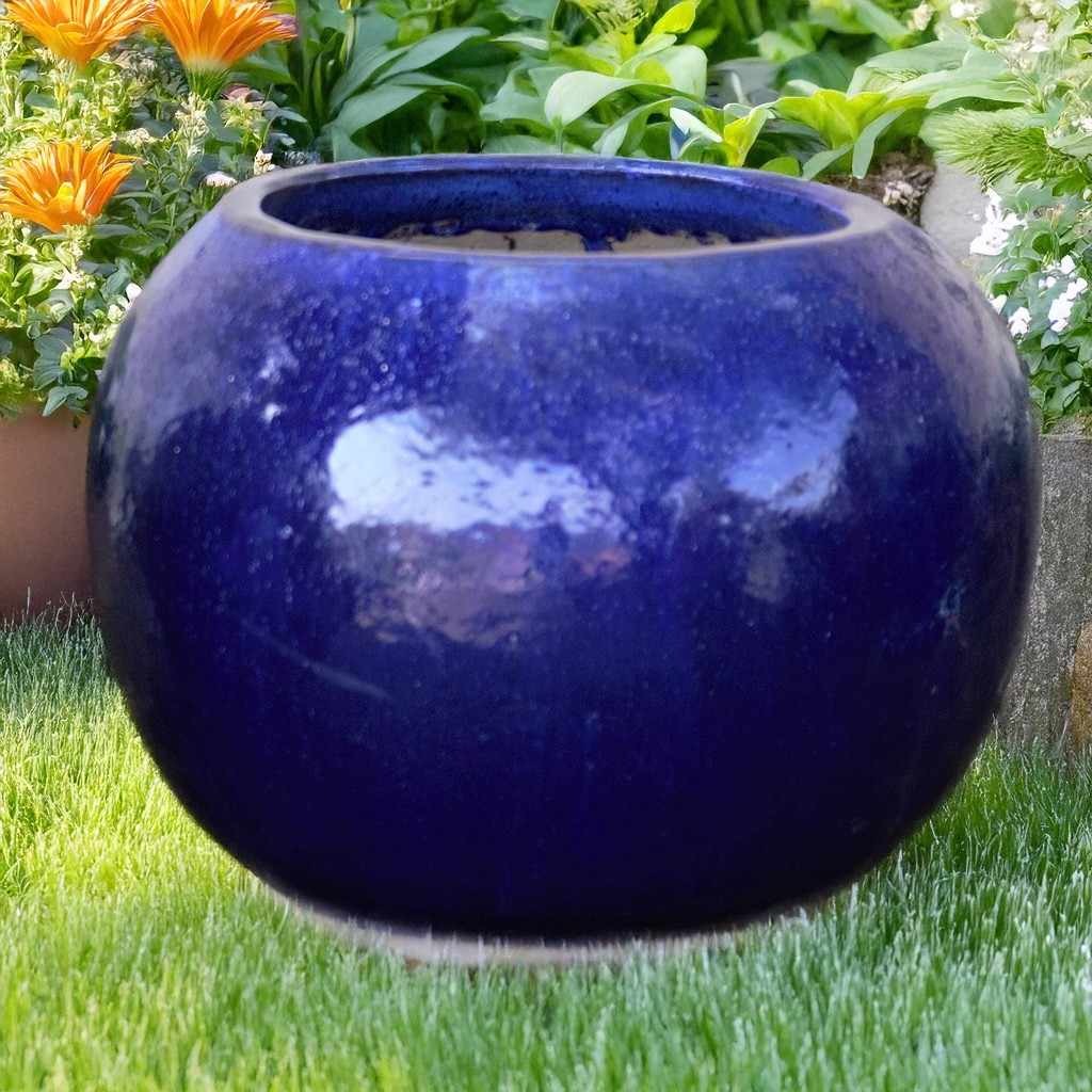 8564 Lustrous Globe Planter - Set of 2