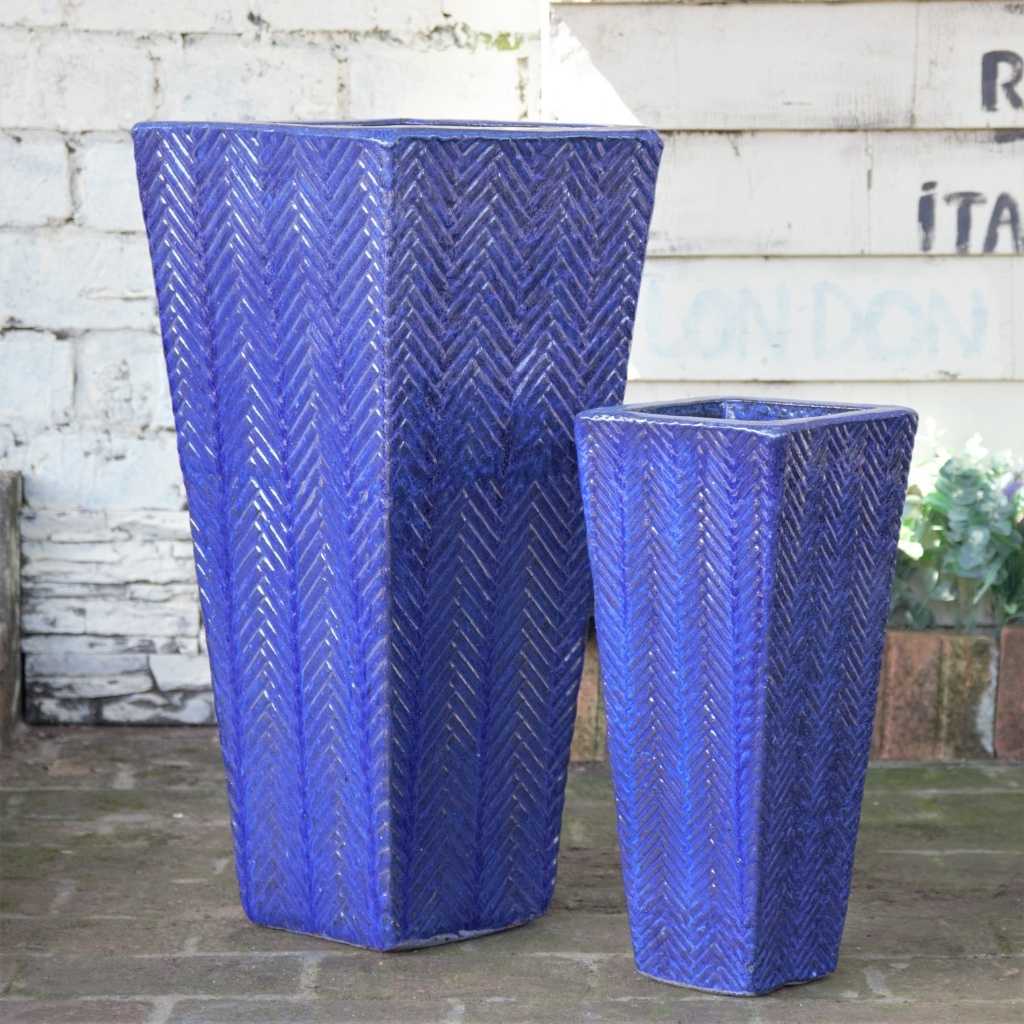 8568 Textured Tall Taper Planter