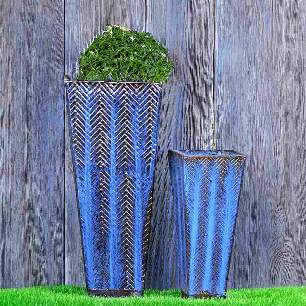 8568 Textured Tall Taper Planter