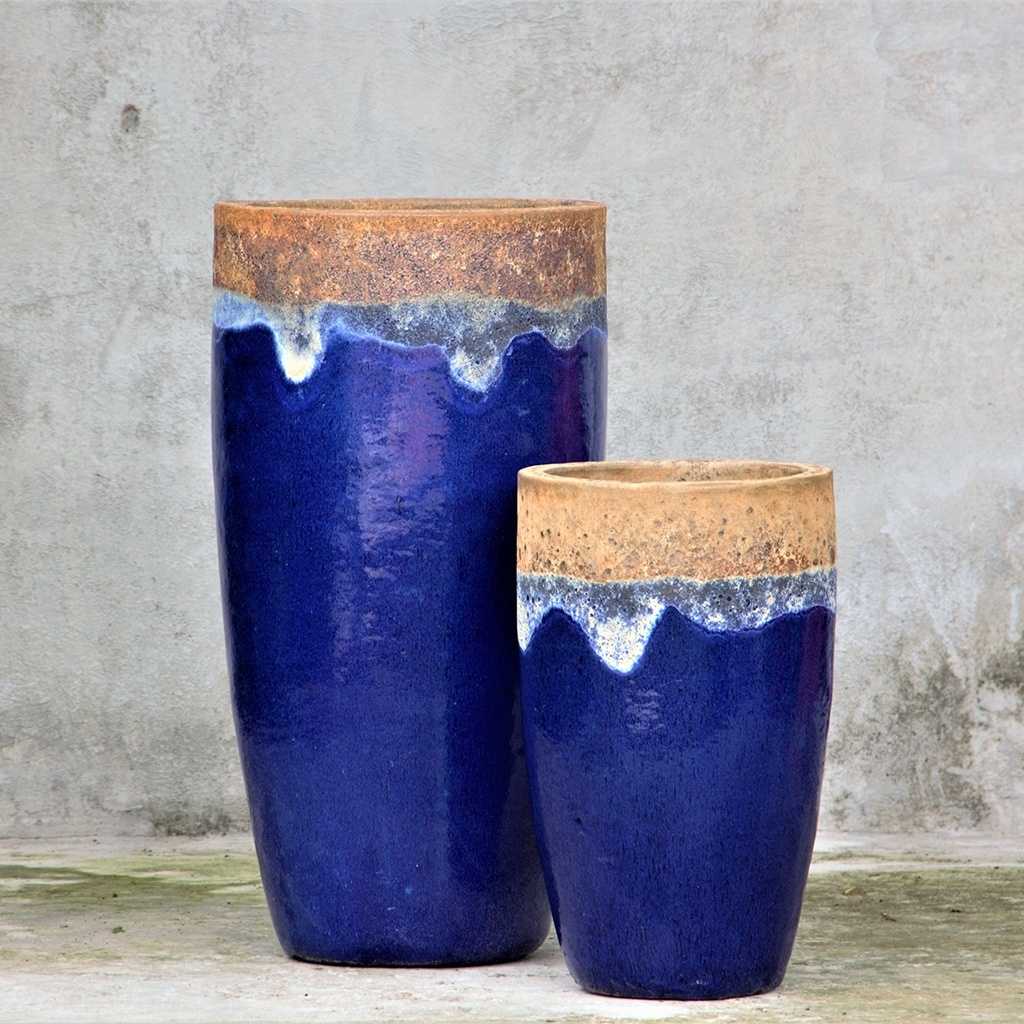 8635 Rimmed Cylinder Pot - Set of 2