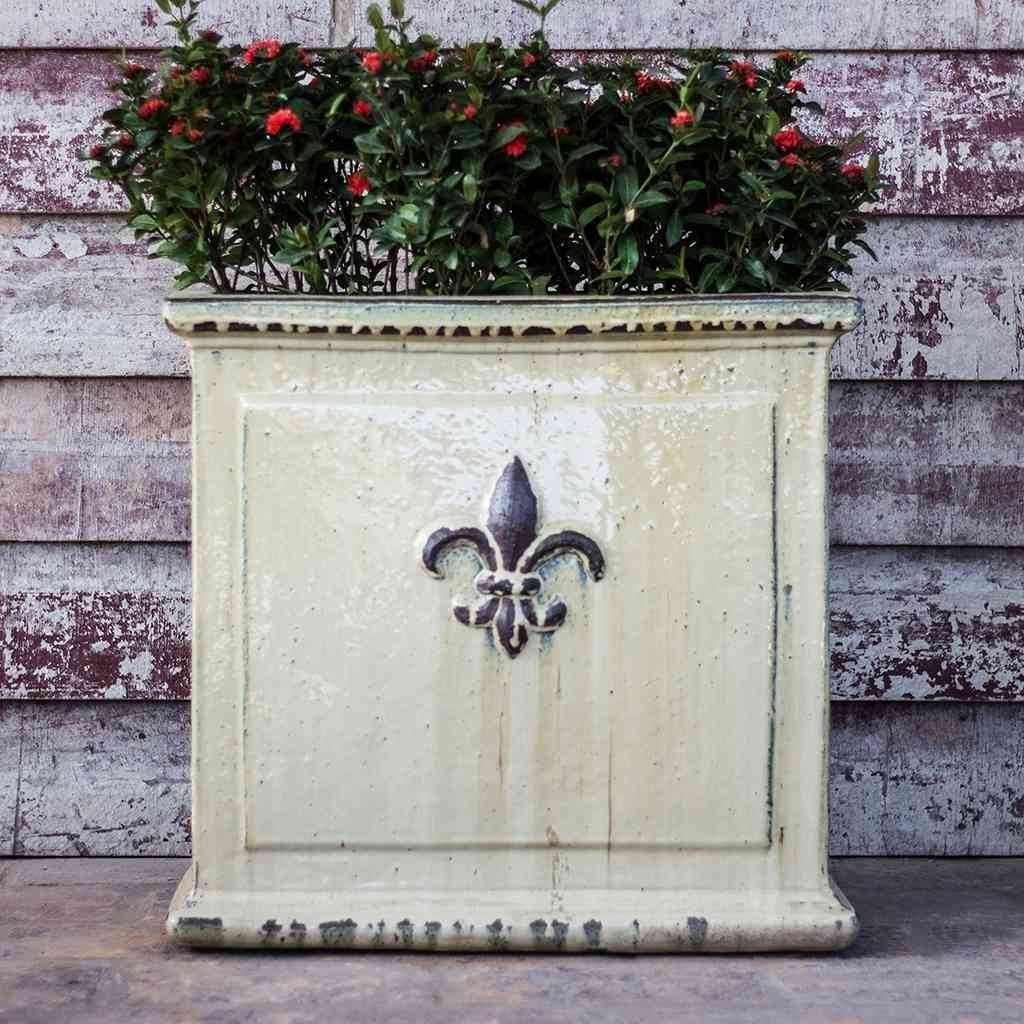 8966 Classic Rectangular Ceramic Planter - 1 pc.