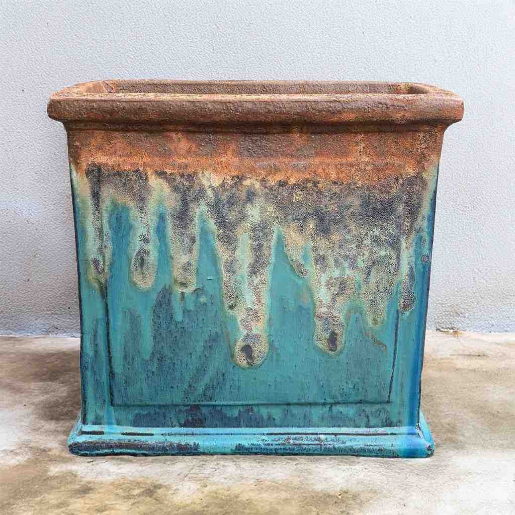 8966 Classic Rectangular Ceramic Planter - 1 pc.