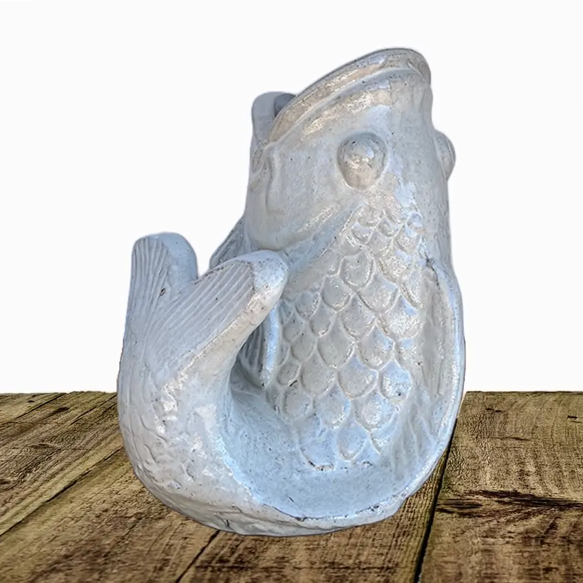 5130 Playful Ceramic Fish Garden Accent - 1 pc