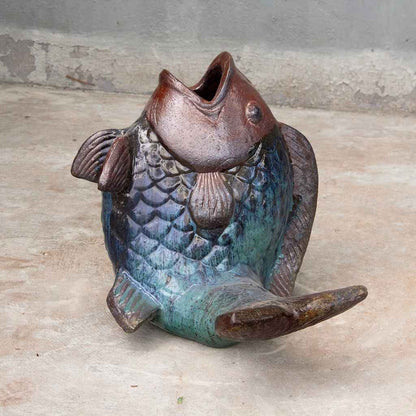 5131 Playful Fish Statue - 1 Piece