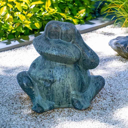 5155 Ceramic Frog Garden Decor