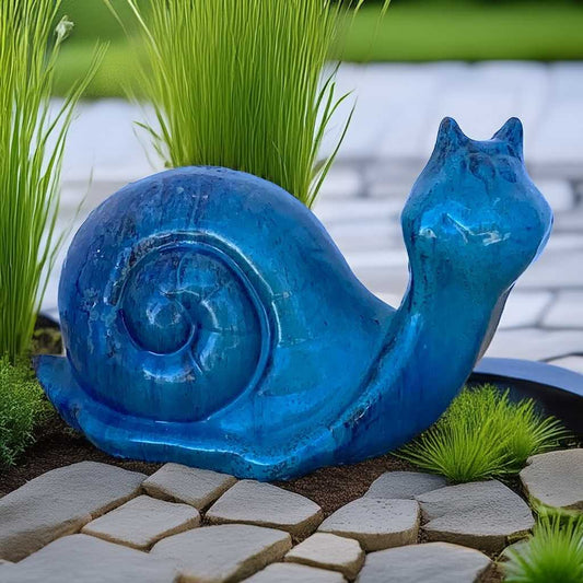 5160 Ceramic Snail Garden Statue - 1 pc.