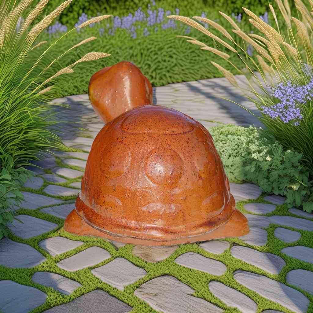 5170A Ceramic Garden Turtle Statue - 1 pc.