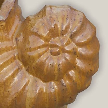 5230 Ridged Seashell Jar Planter - Set of 2