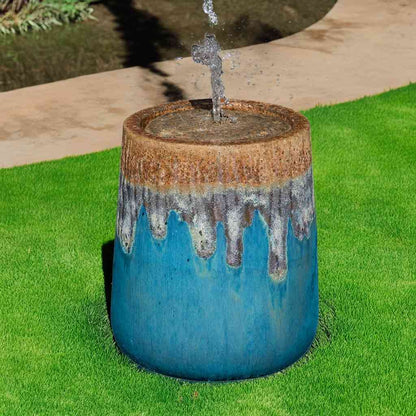 5234 Textured Fountain Jar - 1 Piece