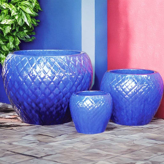 8001 Diamond-Pattern Planter - Set of 4