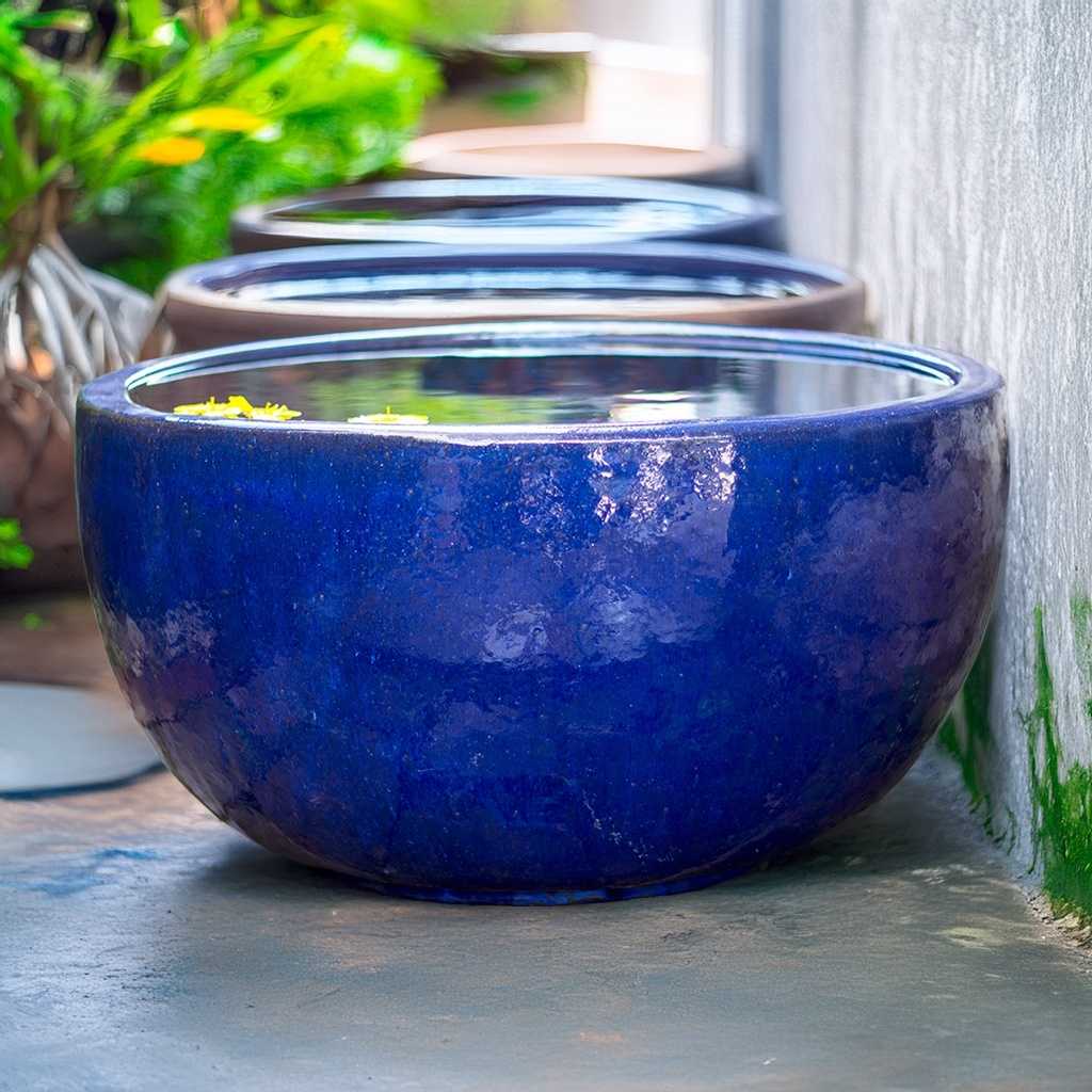 plant pots wholesale near me 8043 Wide round planter pot - Set of 3