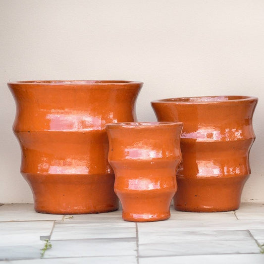 8047 Rippled contour planter - Set of 3