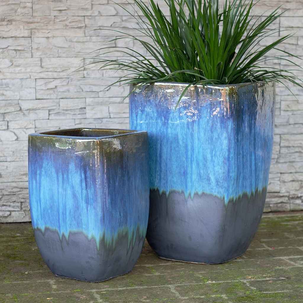 extra tall plant pots outdoor Wholesale Tall Cube Planter (Set of 2)