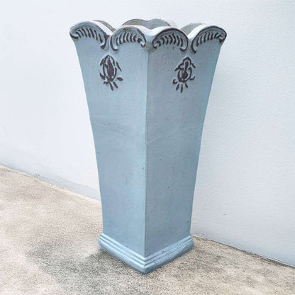 8303 Ornate Square Fluted Planter - 1 Piece