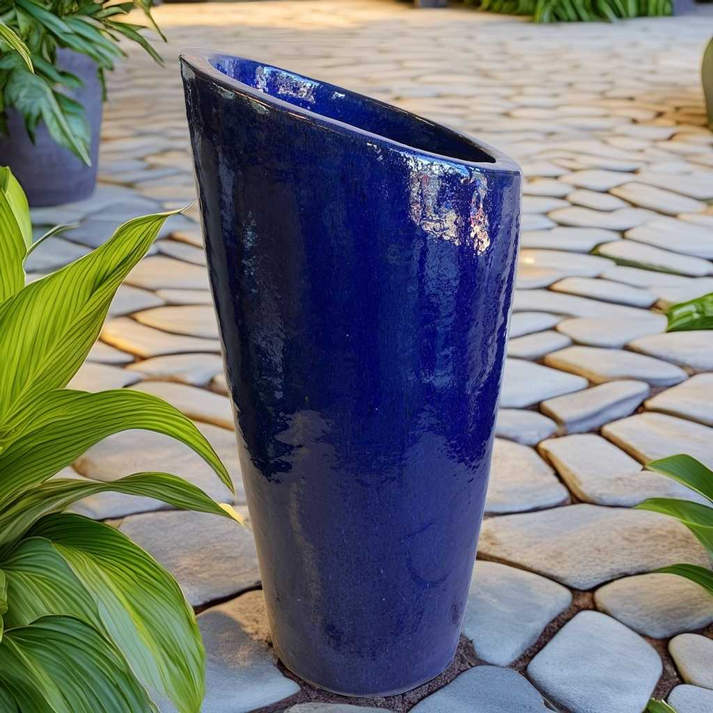 8331 Modern Slanted-Rim Tall Planter - 1 pc.