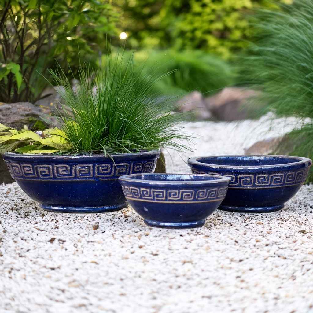 8346G Decorative Low Bowl Planter Set