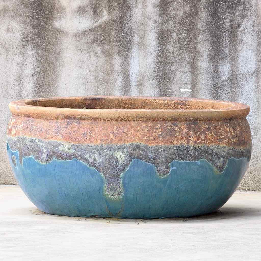8358 Wide-Rim Low Bowl Pot Set  - Set of 3