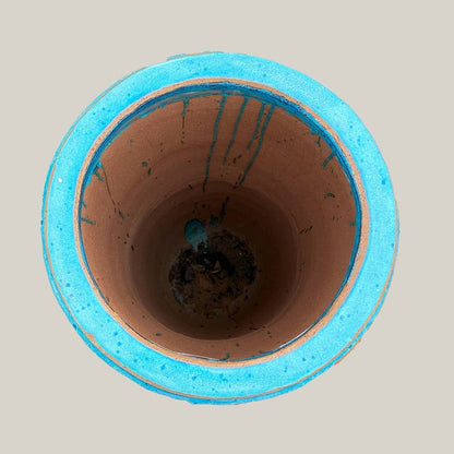 8403 Tall Ridged Ceramic Planter - 1 Piece