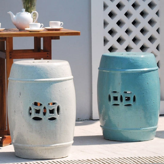 8442 Ceramic Garden Stool