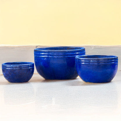 8534 Classic Banded Bowl Planter Set