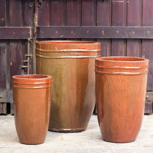 8536 Rimmed Tall Planter Set