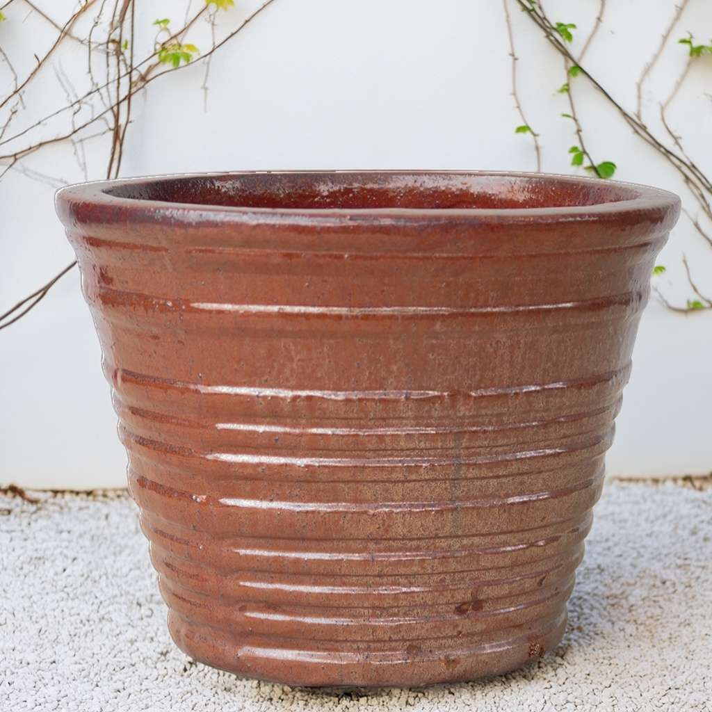 8541 Banded Round Planter Set