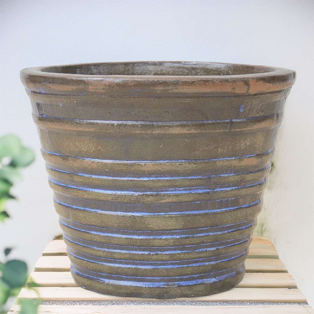 8541 Banded Round Planter Set