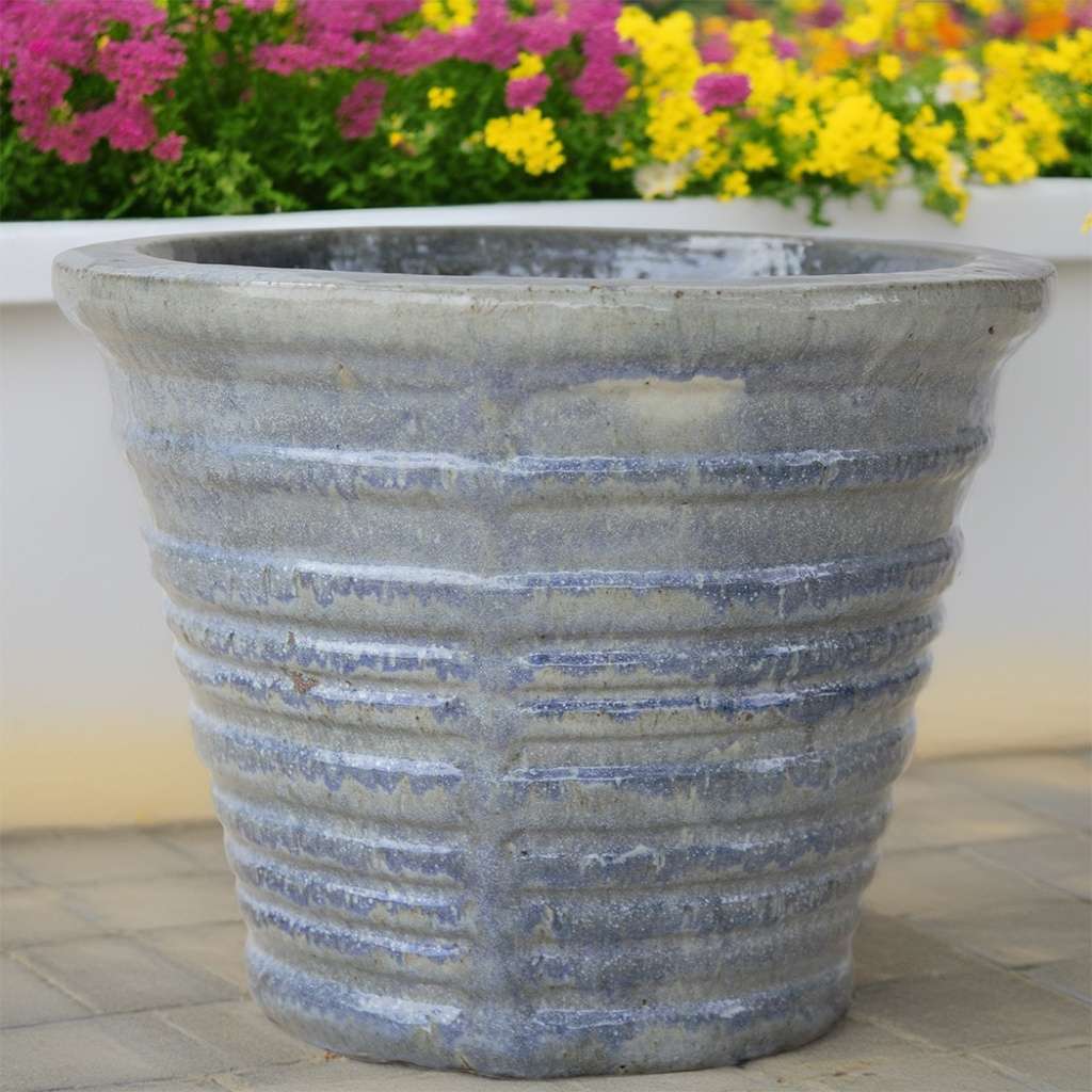 8541 Banded Round Planter Set