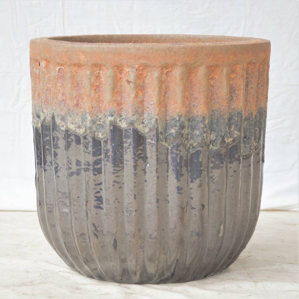 8545 Fluted Cylinder Planter Set