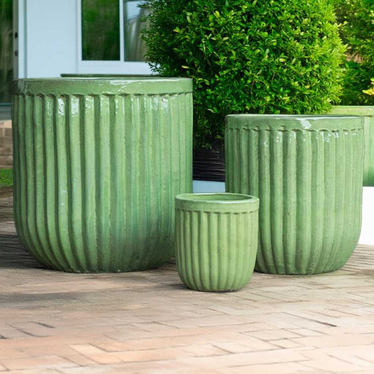 8545 Fluted Cylinder Planter Set
