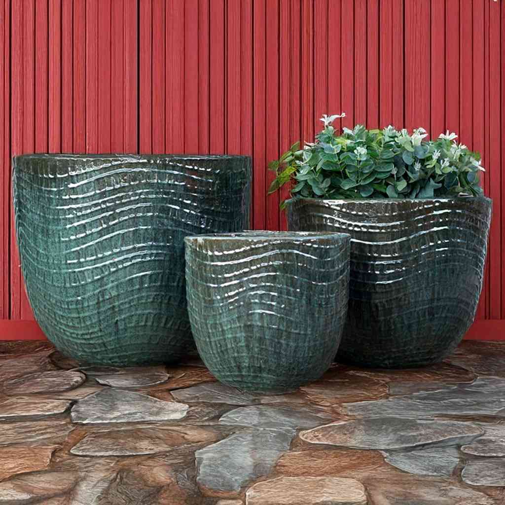 8552 Ripple Wave Planter Set