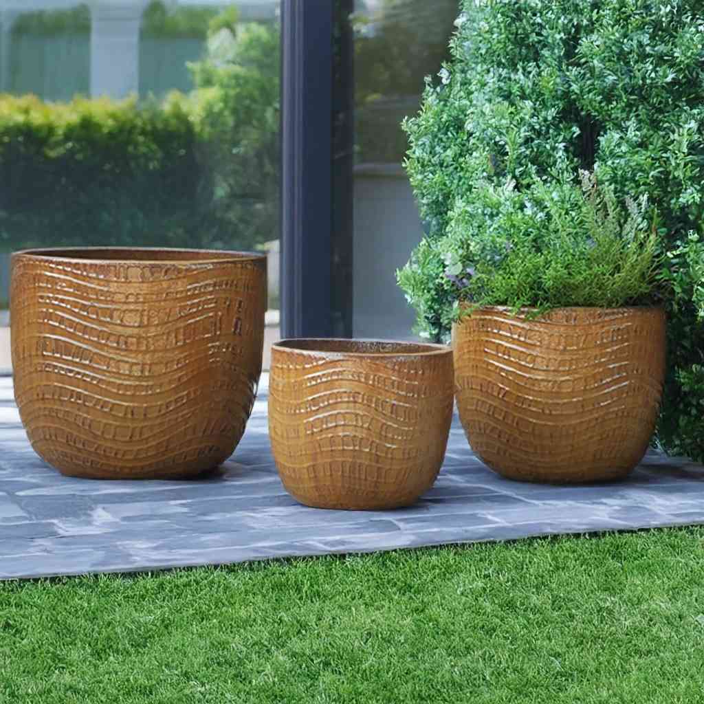 8552 Ripple Wave Planter Set