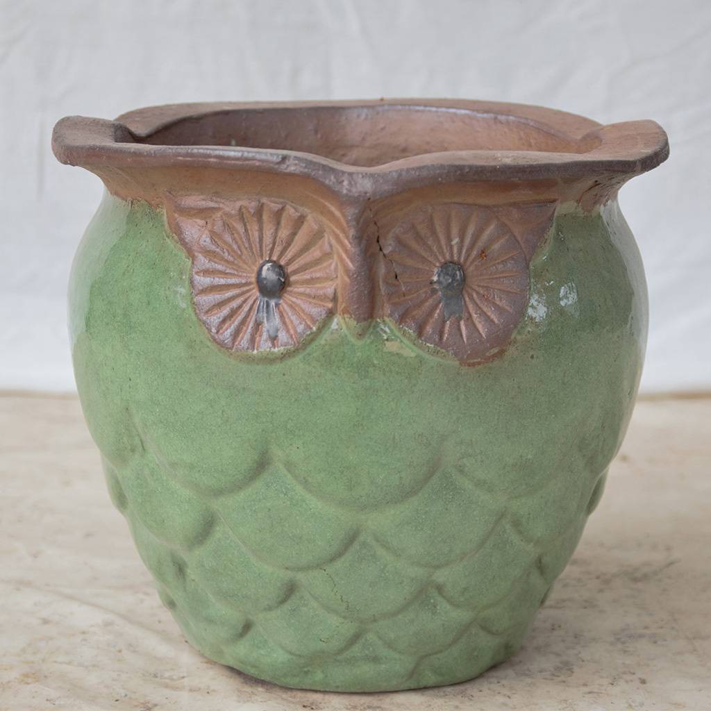 8559  Face Ceramic Pot -  Set of 2