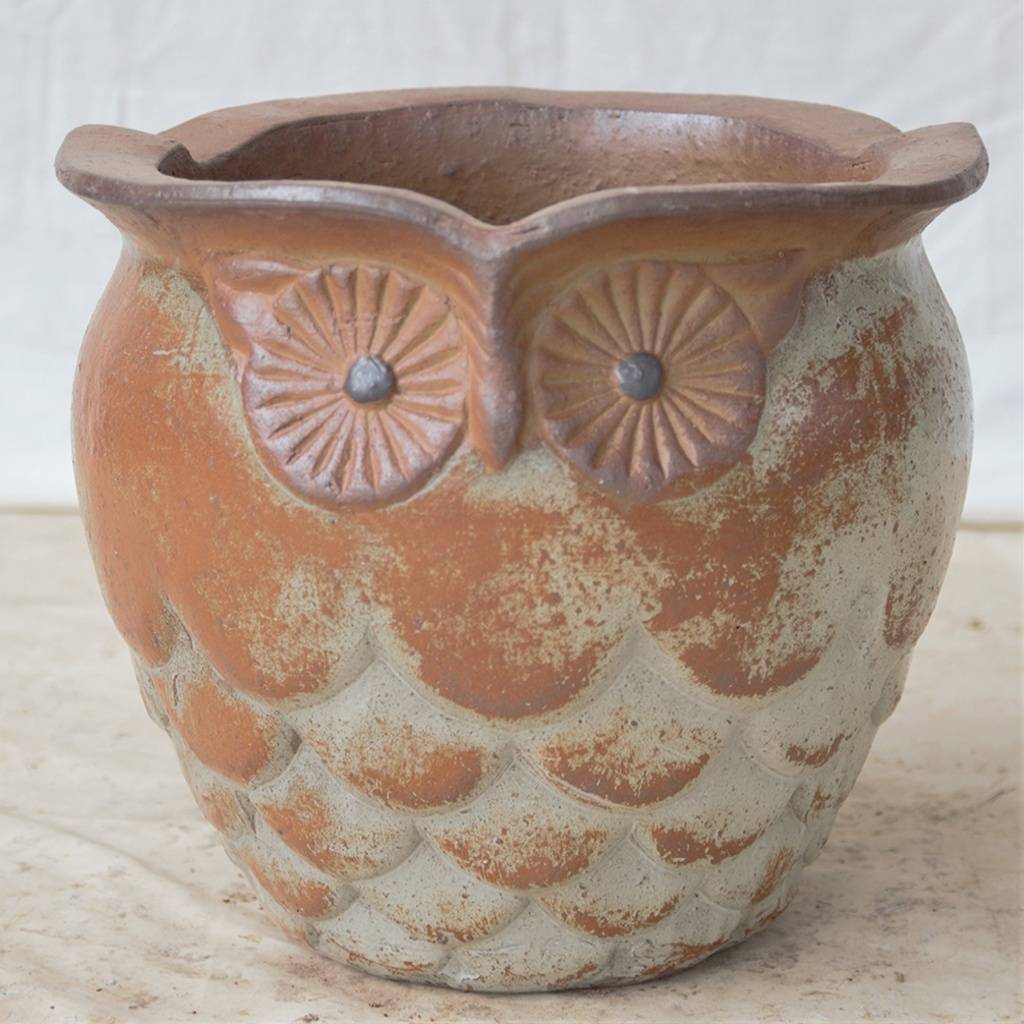 8559  Face Ceramic Pot -  Set of 2