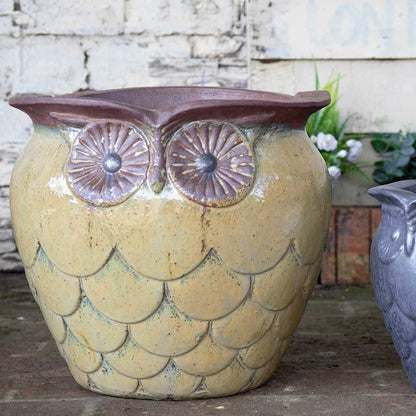 8559  Face Ceramic Pot -  Set of 2