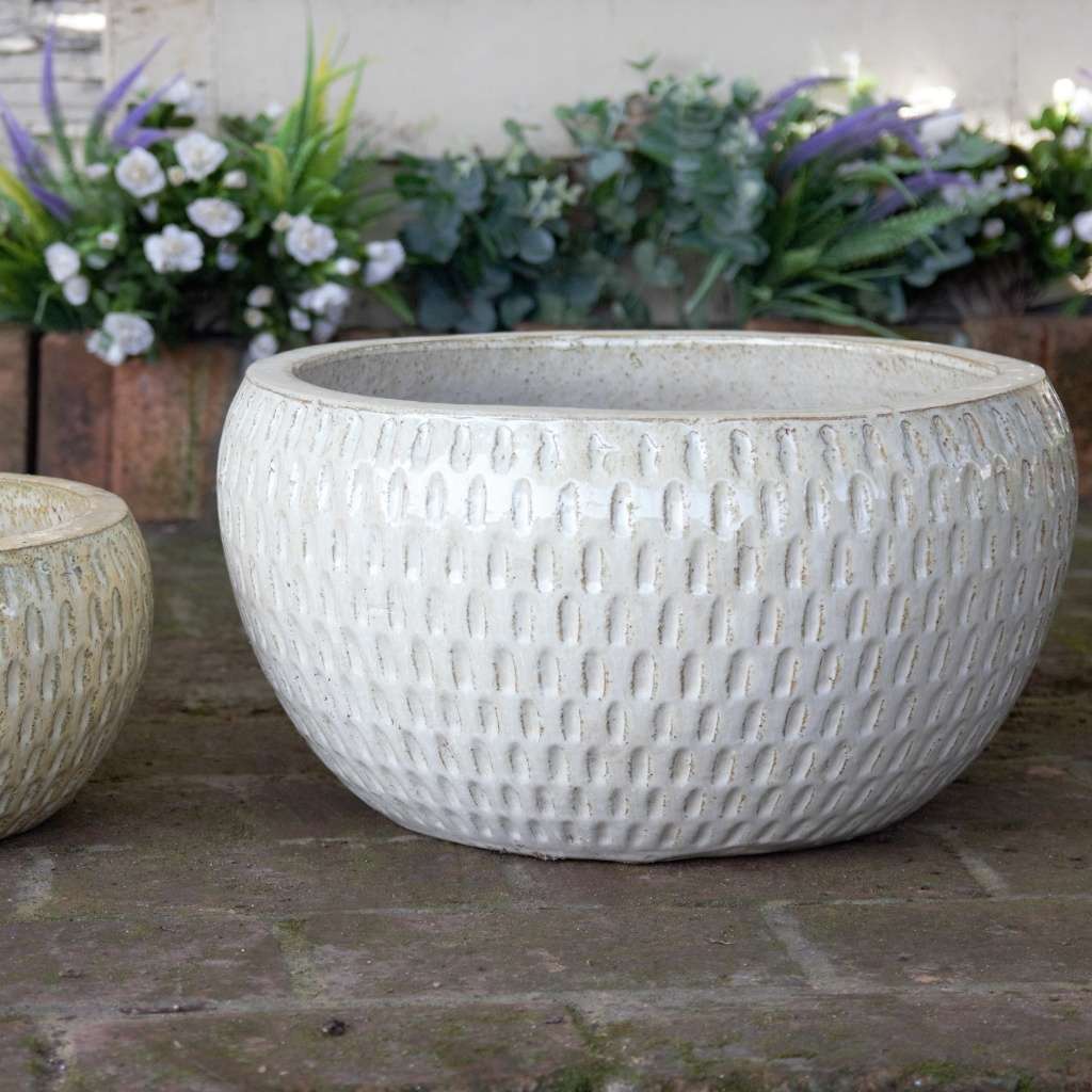 8562 Dotted Bowl Planter Set