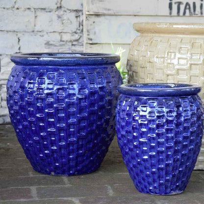 8574 Woven Texture Planter Set