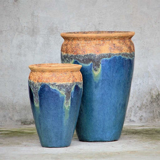 8611 Wide-Rimmed Tapered Planter  Set of 2