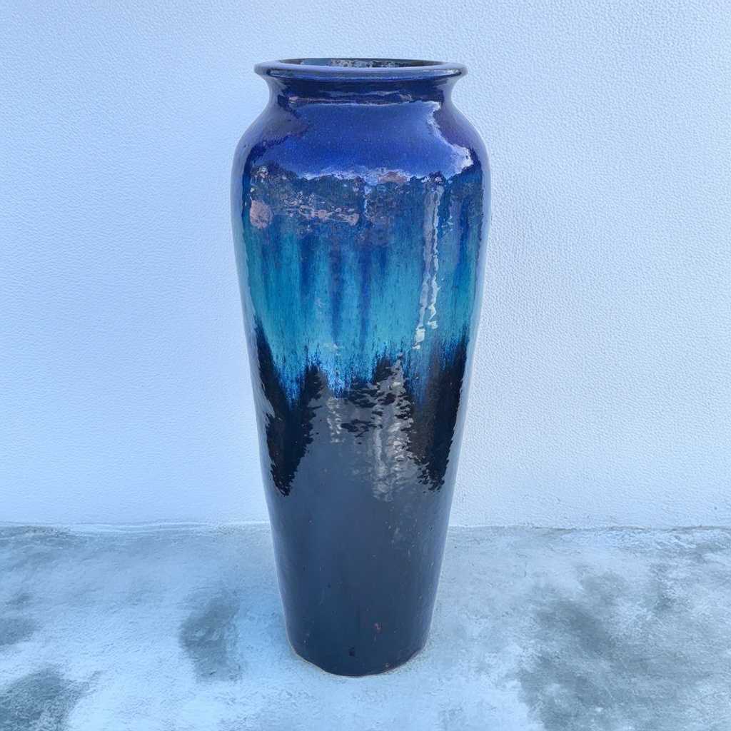 8644 Rimmed Tall Ceramic Vase - 1 Piece