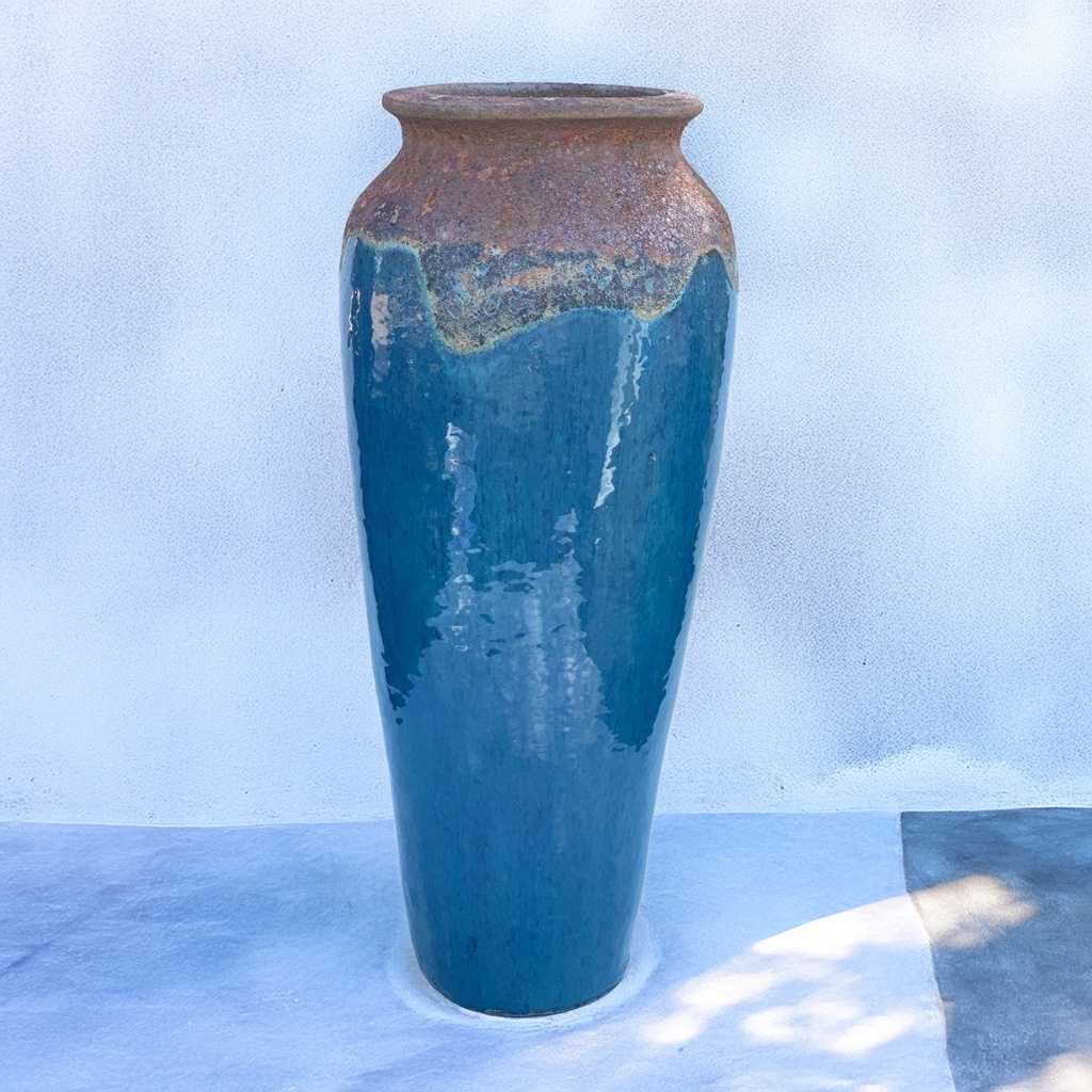 8644 Rimmed Tall Ceramic Vase - 1 Piece