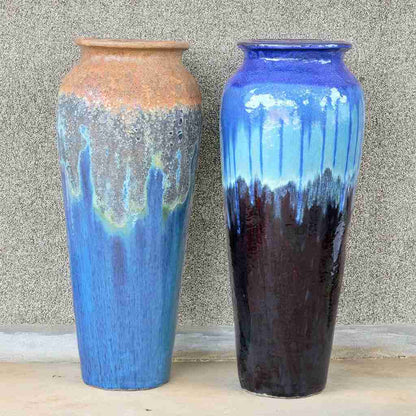 8644 Rimmed Tall Ceramic Vase - 1 Piece