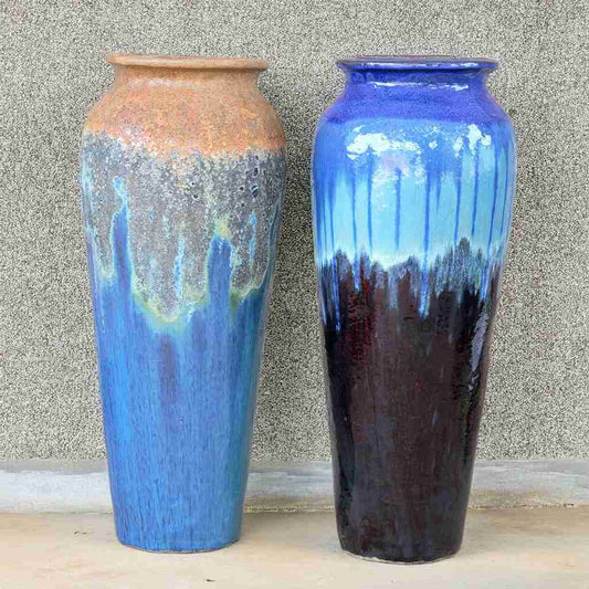 8644 Rimmed Tall Ceramic Vase - 1 Piece