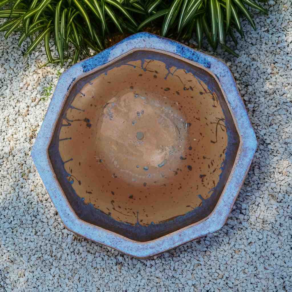 8664 Greek Key Octagon Planter - Set of 3