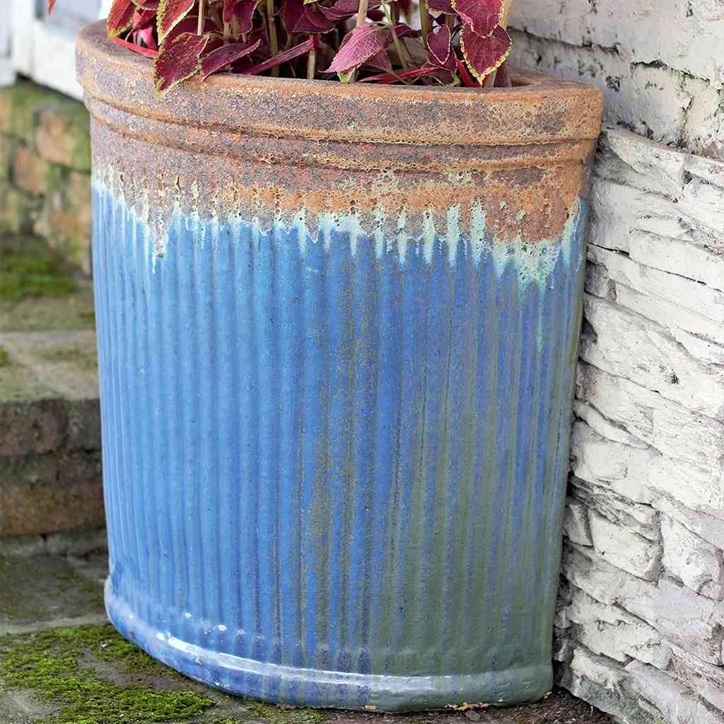 semi circle pot planter 8837 Corner Wall Planter (Half Circle) - 1 Piece