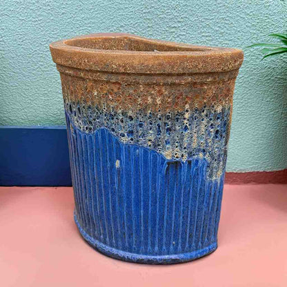 circular plant pots Wholesale Corner Wall Planter (Half Circle)