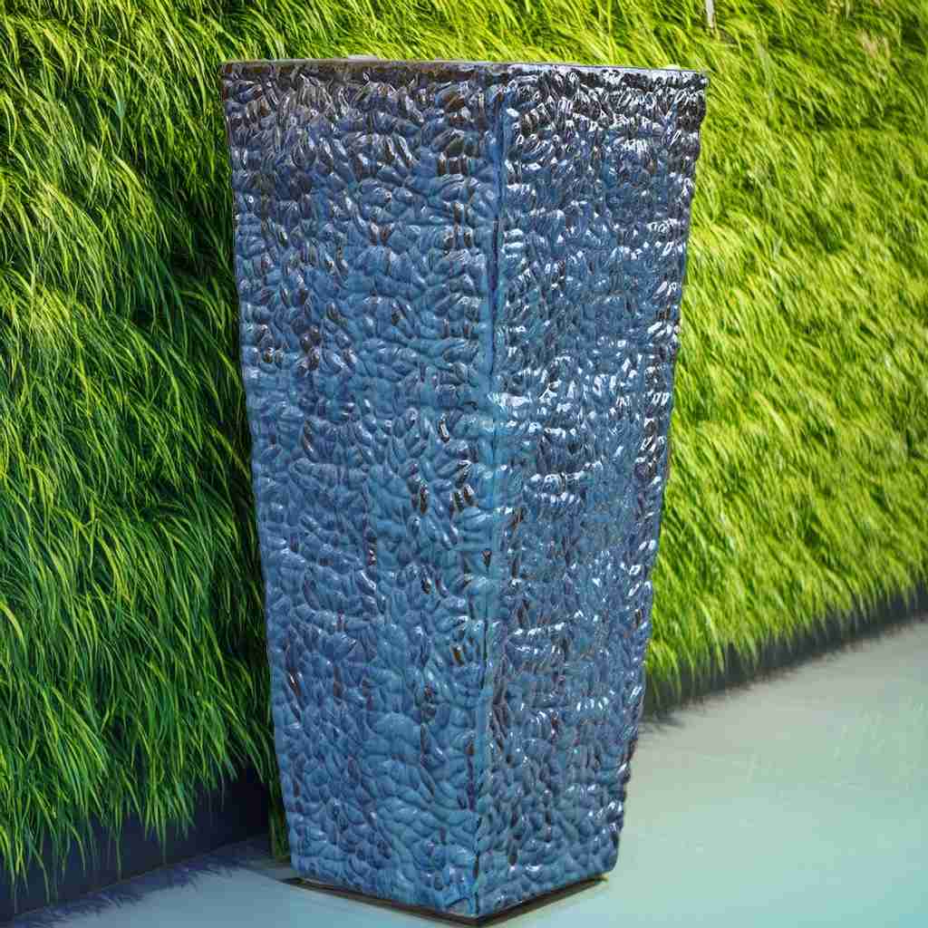 8887 Stone Relief Tall Planter
